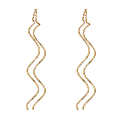 

Yoursfs® Exquisite Twisted Threader Earrings for Women 18k Rose Gold Plated
