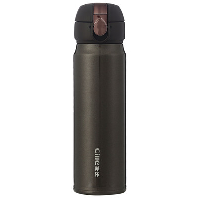 

Jingdong Supermarket] Xileu insulation cup 450ml office cup sports cup stainless steel vacuum insulation Cup anti-drop shells straight drink cup XB-16202 soil Hao gold