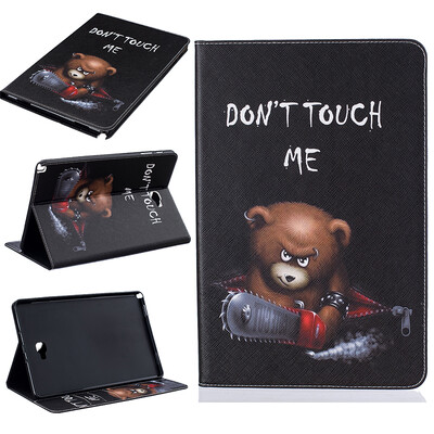 

Bear Style Embossing Classic Flip Cover with Stand Function and Credit Card Slot for SAMSUNG GALAXY Tab A 10.1 P580
