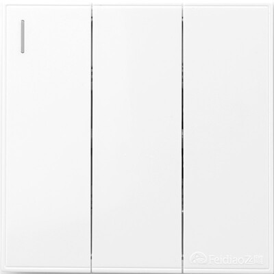 

Feidiao feidiao switch socket panel three open double control triple triple control power wall switch 86 no border
