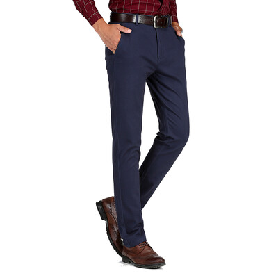 

Jeep щит мужские случайные штаны британский стиль случайные брюки прямые сплошной цвет хаки 16042D902 31