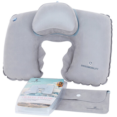 

SWISSMOBILITY Outdoor Sweep Pillow U Pillow Neck Pillow Pillow Pillow Pillow Neck Airplane Travel Headrest MT-5655-14T00 Cool Gray