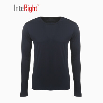 

INTERIGHT50S Футболка с длинным рукавом из хлопка с длинным рукавом для мужчин Cyan Blue L Код
