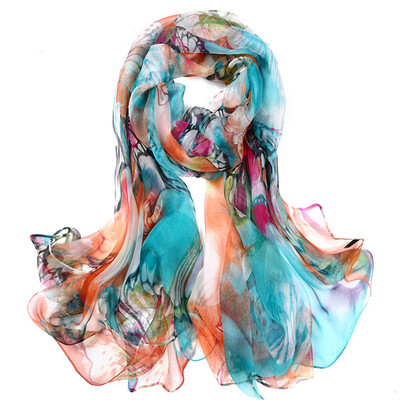 

MSEK WSJ141712 Women&39s scarf silk silk silk blended Yang Qiao scarf shawl 40 green