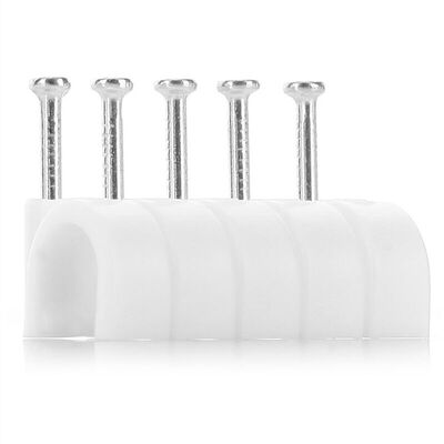 

SAMZHE ZD-24 8mm round nail line card nail nail line nail cable line card wire nail wire card wall nail fixed line card fixed line nail press line packing line 100 only installed