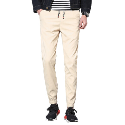

GEEDO casual pants men's micro-elastic casual pants Korean Slim movement tide 777 light gray 2XL