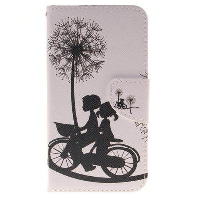 

Bike and Dandelion Design PU Leather Flip Cover Wallet Card Holder Case for LG K8