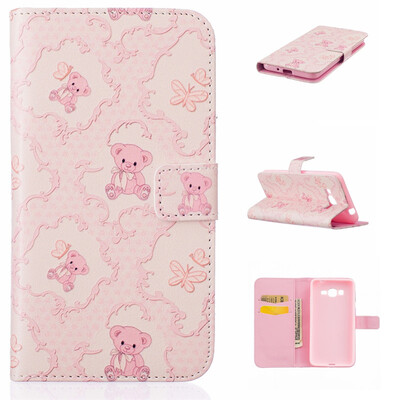 

Little bear Design PU Leather Flip Cover Wallet Card Holder Case for SAMSUNG GALAXY Grand Prime G530