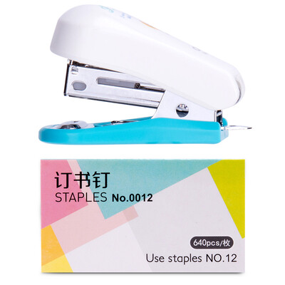 

Deli 0352 color practical mini stapler card set stapler staples 12
