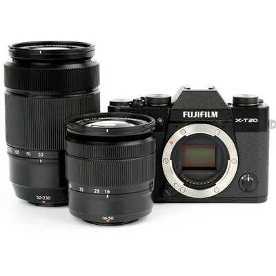 

Fuji FUJIFILM X-T20 XC 16-50II XC 50-230II micro single power double head kit black 243 million pixel folding touch screen 4K