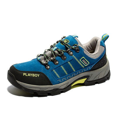 

Playboy PLAYBOY outdoor hiking shoes low to help breathable walking shoes PM16221 sapphire blue 43 yards