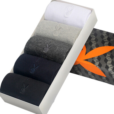 

Jingdong supermarket Playboy PLAYBOY 2085 men socks men socks cotton in the tube solid color sports business leisure breathable men&39s cotton socks 5 double gift box full color