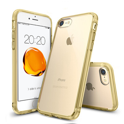 

Chick Mooney iphone7 phone shell protective shell Apple 7 mobile phone case protective silicone soft side all-inclusive anti-fall high-definition translucent leisure series transparent gold