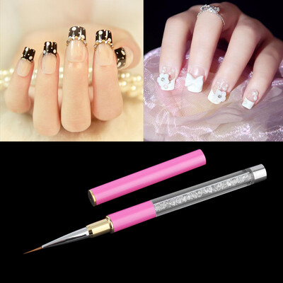 

1Pc Nail Art Acrylic Carving Pen Brush Nail Art Paiting Brush Rose Red