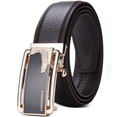 

CROCODILE men's belt automatic buckle