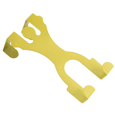 

NEW Cute Stainless Steel Over the Door Dual Hanger Hook Hat Coat Holder