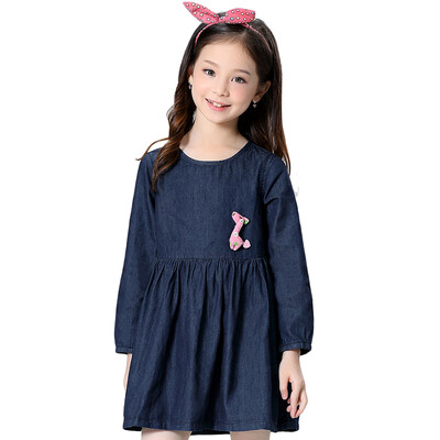 

Cappuccino Cowboy Long Sleeve Dress Spring & Autumn England Design Long Sleeve Princess Dress E051A150