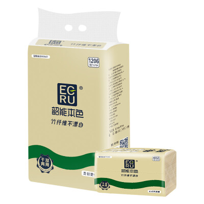 

Shaoneng natural color pumping paper without bleach bamboo pulp truth series 3 layer 134 pumping tissue paper * 3 packets (small