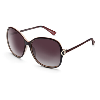 

Jingdong Supermarket] Ms. San's sunglasses trendy large round box simple polarized glasses driving sunglasses female 8509 amber