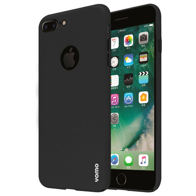 

Yomo компании Apple iPhone7 плюс телефон оболочки / сотового телефона защитная крышка матовая кожа чувствовать себя полностью окантовка жесткий черный графит -logo