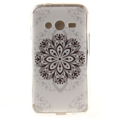 

Обложка дурман цветы шаблон Мягкий тонкий ТПУ резиновый силиконовый гель чехол для SAMSUNG Galaxy Ace 4 G313h