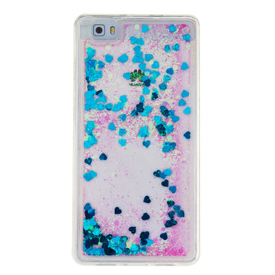 

Dynamic Quicksand Glitter Liquid Soft TPU Case Cover For HUAWEI P8LITE