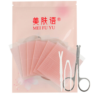 

Beauty skin invisible double eyelid paste fiber strip 300 MF5064 (with scissors tweezers push rod) pull strip