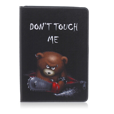 

Классическая откидная крышка с тиснением для медведя с функцией подставки и слотом для кредитных карт для iPad Air / 5