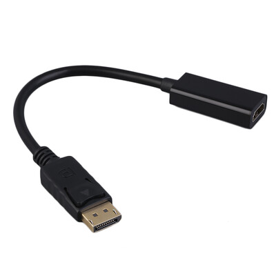 

New Display Port DP To HDMI Adapter HD 1080P M/F Display Port Cable Connector
