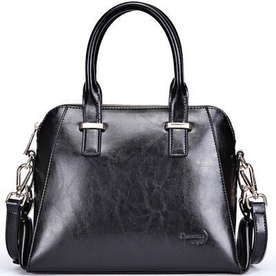 

Крокодил Крокодил вскользь заголовок слой женской модели пакет кожаной черной сумочке 12614074-01