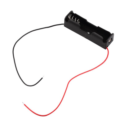 

Plastic Battery Storage Case Box Holder for 1-AA Battery with 6'' Cable Lead