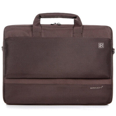 

British (BRINCH) computer bag 17-inch waterproof nylon material portable shoulder notebook computer bag BW-203 brown