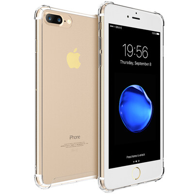 

BIAZE компании Apple iPhone7 Plus 7 Plus мобильного телефона оболочка защитного рукав Выдерживает падение оболочки все включен лед Серия JK111- прозрачной белой
