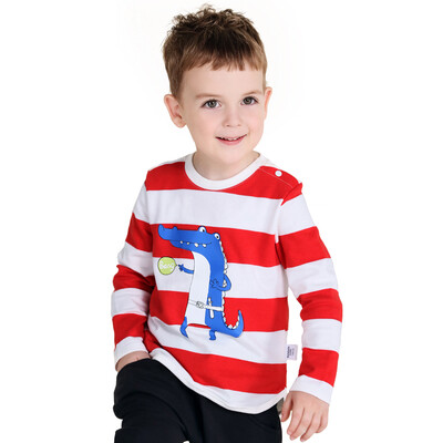 

Balbara (BALABALA) children's clothing boy set children's baby children's long-sleeved pants two-piece suit male 28041161102 red and white tone 120