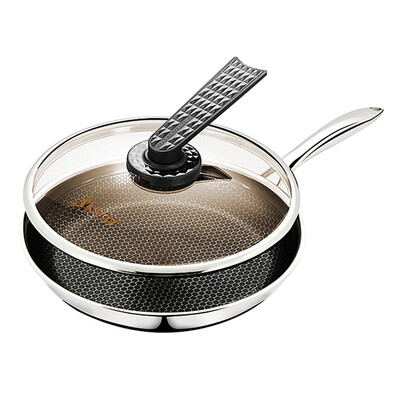 

Jingdong supermarket drill technology ZUANJ non-stick pan 28CM smoke-free fried fried beef decoction pan gas cooker general ZJ-BF28