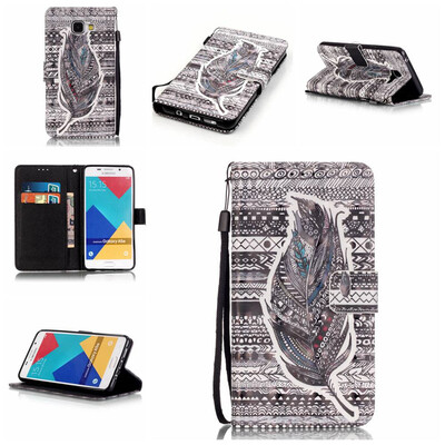 

Струи Дизайн Кожа PU откидная крышка бумажника карты держатель чехол для SAMSUNG A510