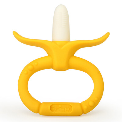 

ANGE baby toothbrush teeth sticks silica gel bite bite fruit teeth bite baby bite bite Korea imported molars toys orange