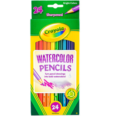 

Painted Crayola 24 color water soluble color pencil 68-4304