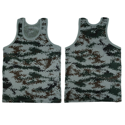 

Мода Военный стиль Мужчины Жилет Camouflage Tank Top Tight Спорт Тощий