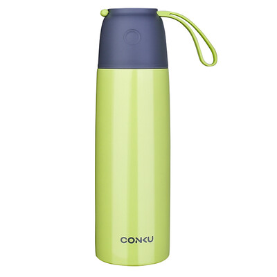 

Kangku conku portable bullet warheads 500ML men&women 304 stainless steel belt rope sports cup children&39s student cup ZB500 green