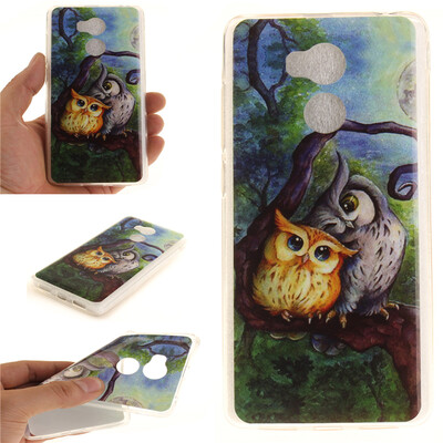 

Картина маслом Сова Pattern Мягкий тонкий ТПУ Резиновая крышка силиконовый гель чехол для XIAOMi RedMi 4