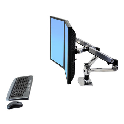 

Ergotron 45-245-026 Display Dual Screen Stand Rotary Computer Rack Desktop Rack 10 Years Original Warranty 10-27 inches
