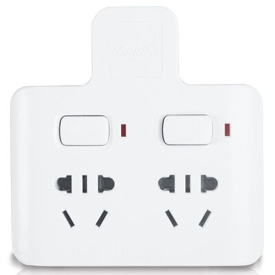 

Maya MAYA a switch to two business home portable socket converter converter head independent switch wireless lightning protection surge board plugs SY1-2N
