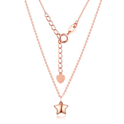 

DEMONE GB0193KJ01 18K Gold Korean Necklace Lucky Star Chain Clavicle Chain