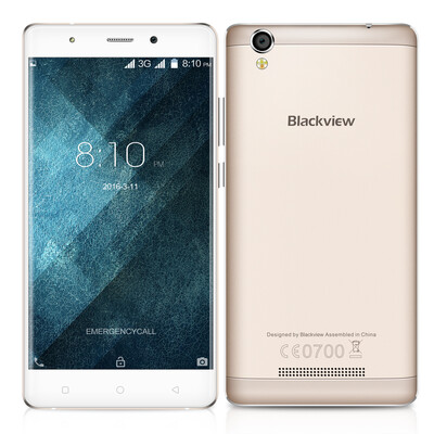 

Бесплатный случай Blackview MTK6580 A8 смартфон 5.0 дюймов IPS HD Quad Core Android 5.1 Мобильный Сотовый Телефон 1 ГБ RAM 8 ГБ RO