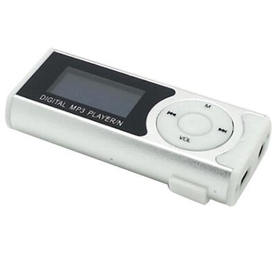 

MyMei ortable Shiny Mini USB Clip LCD Screen MP3 Media Player Support 16GB Micro SD Card Sports Metal MP3 Music Player MP3WMA