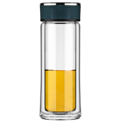 

Vientiane WANXIANG V25 350ML double heat resistant creative glass stainless steel cup cover business men&women fashion portable tea cup green