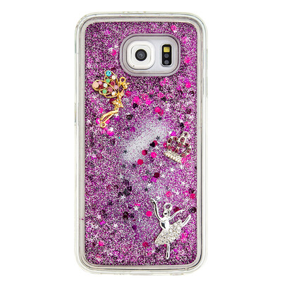 

Dynamic Quicksand Glitter Liquid Soft TPU Case Cover For SAMSUNG S6EDGE