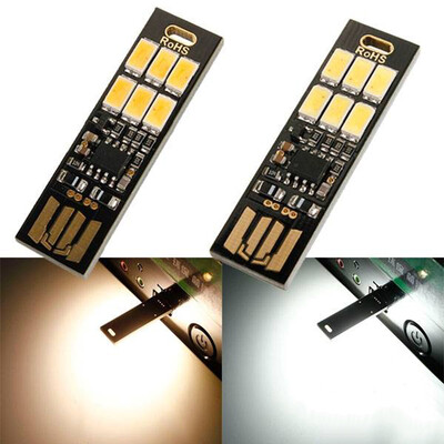 

1pc 1W 50LM Mini Touch Switch USB Mobile Power Camping LED Light Lamp