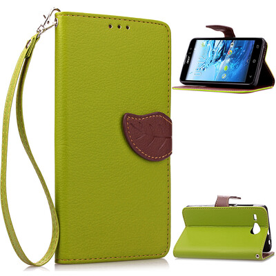 

Green Design PU Leather Flip Cover Wallet Card Holder Case for Acer Liquid Z520